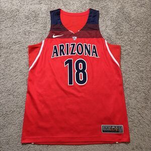 University Of Arizona Basketball Nike Elite Team UA Red Jersey Stitched #18 Sz M
